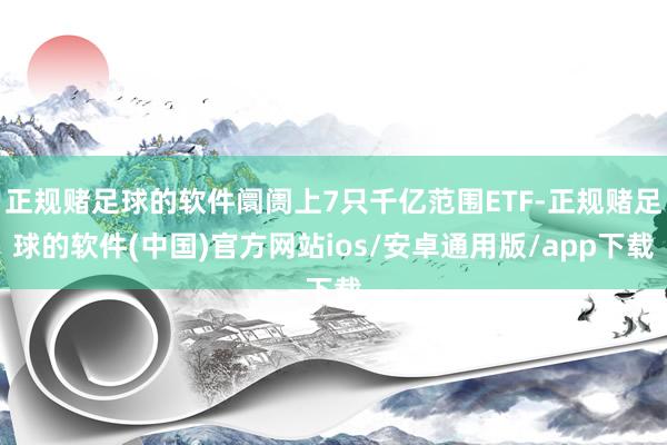 正规赌足球的软件阛阓上7只千亿范围ETF-正规赌足球的软件(中国)官方网站ios/安卓通用版/app下载