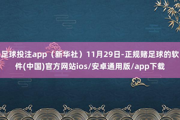足球投注app（新华社）11月29日-正规赌足球的软件(中国)官方网站ios/安卓通用版/app下载