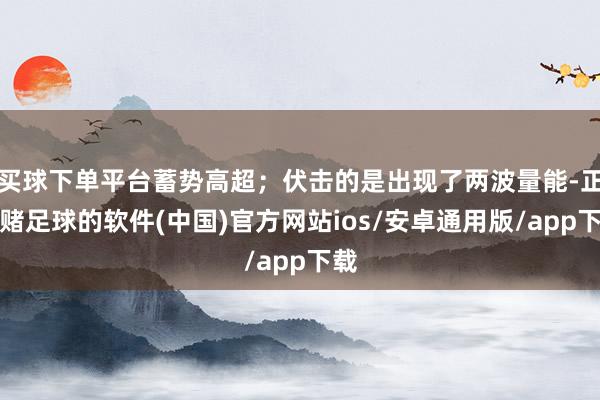 买球下单平台蓄势高超；伏击的是出现了两波量能-正规赌足球的软件(中国)官方网站ios/安卓通用版/app下载