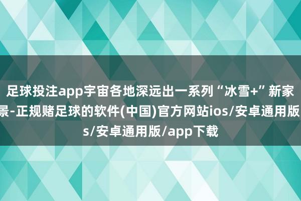 足球投注app宇宙各地深远出一系列“冰雪+”新家具、新场景-正规赌足球的软件(中国)官方网站ios/安卓通用版/app下载