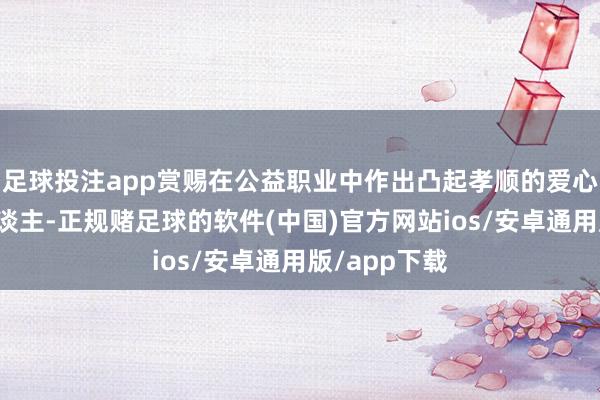 足球投注app赏赐在公益职业中作出凸起孝顺的爱心企业和个东谈主-正规赌足球的软件(中国)官方网站ios/安卓通用版/app下载