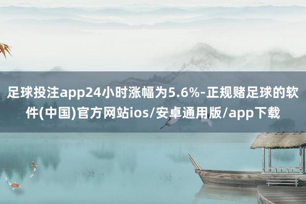 足球投注app24小时涨幅为5.6%-正规赌足球的软件(中国)官方网站ios/安卓通用版/app下载