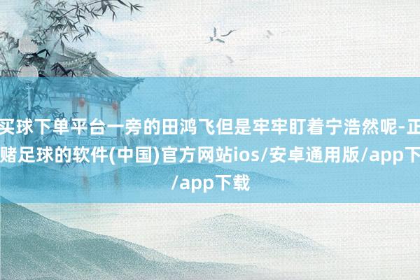 买球下单平台一旁的田鸿飞但是牢牢盯着宁浩然呢-正规赌足球的软件(中国)官方网站ios/安卓通用版/app下载