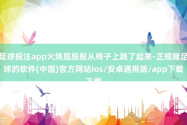 足球投注app火烧屁股般从椅子上跳了起来-正规赌足球的软件(中国)官方网站ios/安卓通用版/app下载