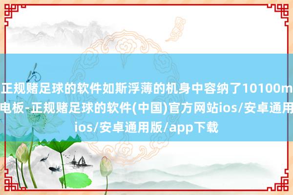 正规赌足球的软件如斯浮薄的机身中容纳了10100mAh的大容量电板-正规赌足球的软件(中国)官方网站ios/安卓通用版/app下载