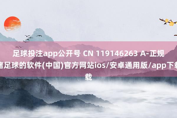 足球投注app公开号 CN 119146263 A-正规赌足球的软件(中国)官方网站ios/安卓通用版/app下载