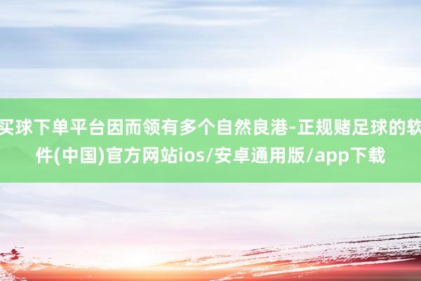 买球下单平台因而领有多个自然良港-正规赌足球的软件(中国)官方网站ios/安卓通用版/app下载