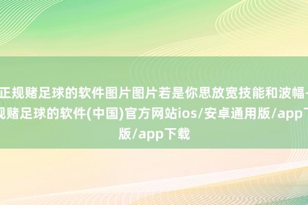 正规赌足球的软件图片图片若是你思放宽技能和波幅-正规赌足球的软件(中国)官方网站ios/安卓通用版/app下载