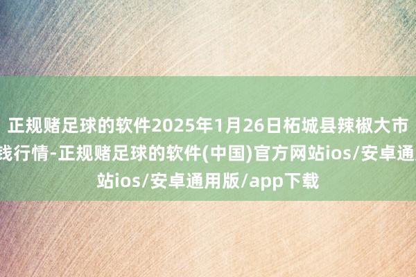 正规赌足球的软件2025年1月26日柘城县辣椒大市集有限公司价钱行情-正规赌足球的软件(中国)官方网站ios/安卓通用版/app下载