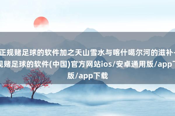 正规赌足球的软件加之天山雪水与喀什噶尔河的滋补-正规赌足球的软件(中国)官方网站ios/安卓通用版/app下载