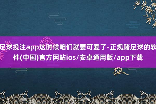 足球投注app这时候咱们就要可爱了-正规赌足球的软件(中国)官方网站ios/安卓通用版/app下载