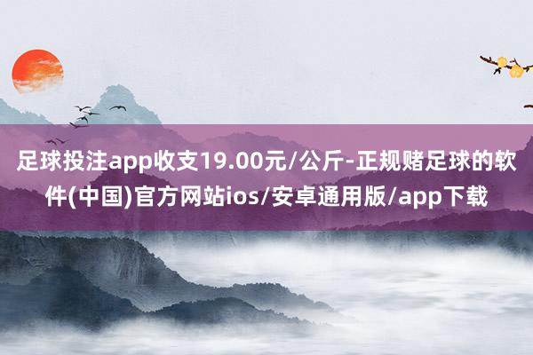 足球投注app收支19.00元/公斤-正规赌足球的软件(中国)官方网站ios/安卓通用版/app下载