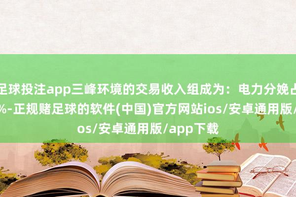 足球投注app三峰环境的交易收入组成为:电力分娩占比60.52%-正规赌足球的软件(中国)官方网站ios/安卓通用版/app下载