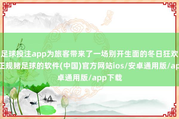 足球投注app为旅客带来了一场别开生面的冬日狂欢盛宴-正规赌足球的软件(中国)官方网站ios/安卓通用版/app下载