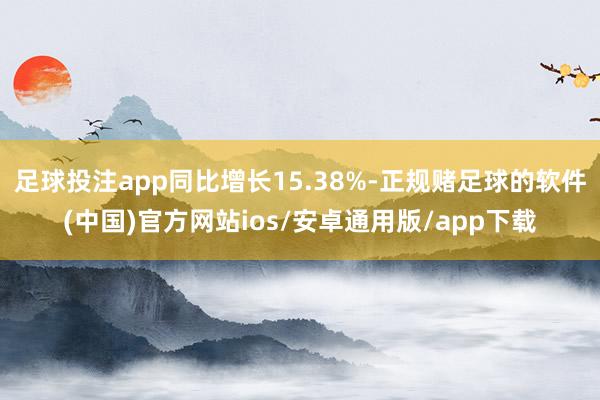 足球投注app同比增长15.38%-正规赌足球的软件(中国)官方网站ios/安卓通用版/app下载