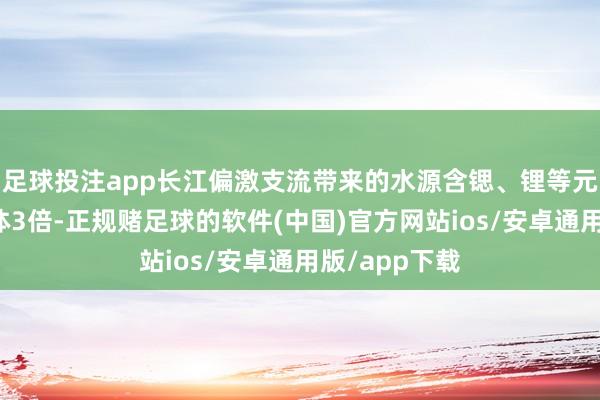 足球投注app长江偏激支流带来的水源含锶、锂等元素超平凡水体3倍-正规赌足球的软件(中国)官方网站ios/安卓通用版/app下载