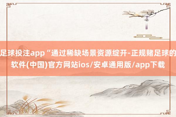 足球投注app“通过稀缺场景资源绽开-正规赌足球的软件(中国)官方网站ios/安卓通用版/app下载