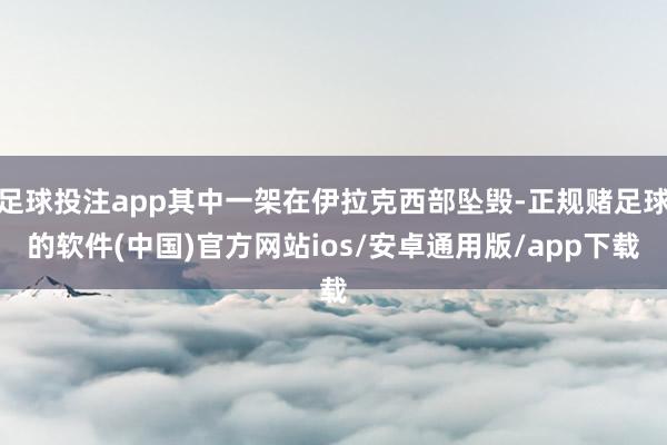 足球投注app其中一架在伊拉克西部坠毁-正规赌足球的软件(中国)官方网站ios/安卓通用版/app下载